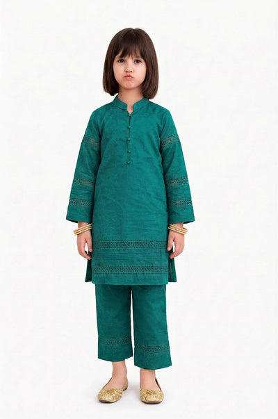 Emerald Charm Linen 2pc Co-ord Set