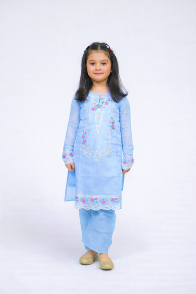 Cinderella Raw Silk 2pc Kurti Shalwar